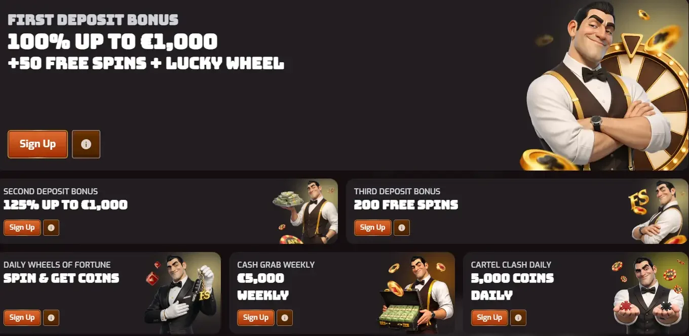 Afkspin Casino bonussen en promoties